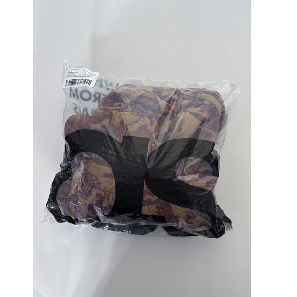 ASOS Ruched Bust Long Sleeve Maxi Dress Womens Size 14 Orange Abstract New - Picture 15 of 16